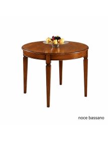 Tavolo rotondo noce massello 120-160 cm | Mobili2G