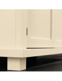 Madia Bianca in Legno Massello 2 Ante 2 Cassetti | 120x45x83 cm - Varie Finiture