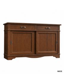 MADIA CREDENZA IN LEGNO MASSELLO 2 ANTE SCORREVOLI 2 CASSETTI BIANCO L.160 P.50 H.95