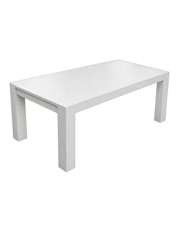 TAVOLO RETTANGOLARE ALLUNGABILE ROVERE LACCATO BIANCO L.180 P.90 (853)