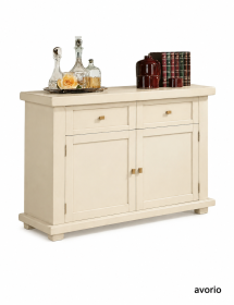 MADIA CREDENZA IN LEGNO MASSELLO 2 ANTE VARI COLORI L.120 P.45 H.83