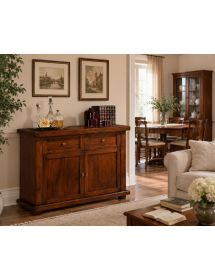 MADIA CREDENZA IN LEGNO MASSELLO 2 ANTE VARI COLORI L.120 P.45 H.83