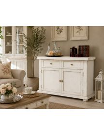 MADIA CREDENZA IN LEGNO MASSELLO 2 ANTE VARI COLORI L.120 P.45 H.83