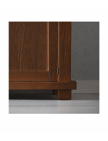 MADIA CREDENZA SHABBY IN LEGNO MASSELLO 3 PORTE VARI COLORI L.180 P.45 H.86