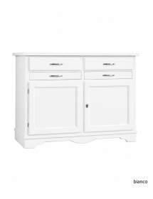 MADIA CREDENZA IN LEGNO MASSELLO 2 ANTE VARI COLORI L.140 P.52 H.96