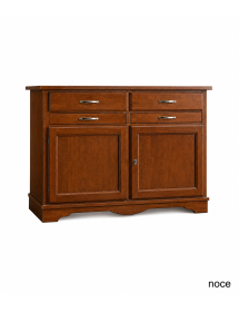 MADIA CREDENZA IN LEGNO MASSELLO 2 ANTE VARI COLORI L.140 P.52 H.96