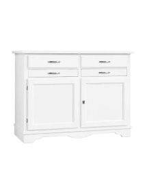 MADIA CREDENZA IN LEGNO MASSELLO 2 ANTE VARI COLORI L.140 P.52 H.96