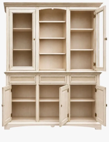 Cristalliera 3 Ante Arte Povera In Legno grezza L. 170 P.46 H.215