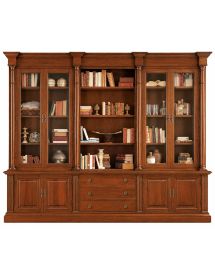 LIBRERIA STUDIO CLASSICA IN LEGNO BASSANO 306X56X240
