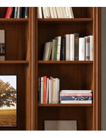 Libreria porta TV classica in legno vari colori 257x48x225 cm