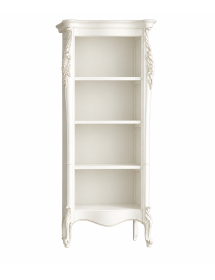 LIBRERIA CLASSICA IN LEGNO LACCATO BIANCO L.82 P.50 H.203
