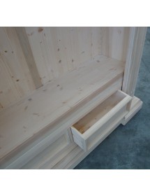 MOBILI 2G - LIBRERIA 4 CASSETTI SMONTATA COMPLETA DI 6 RIPIANI GREZZO