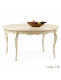 Tavolo ovale allungabile classico legno vari colori 160X110x78