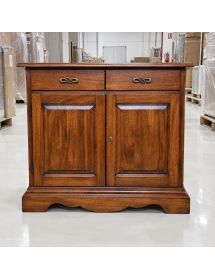 CREDENZA ARTE POVERA IN LEGNO 2 PORTE 2 CASSETTI VARI COLORI 110X45X90
