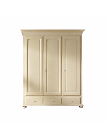ARMADIO IN LEGNO 3 ANTE SHABBY VARI COLORI 183x62x227 VISTA FRONTALE