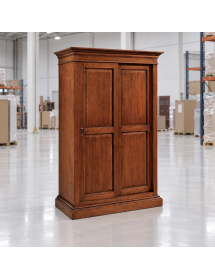 ARMADIO ARTE POVERA IN LEGNO 2 ANTE SCORREVOLI 128X67X200
