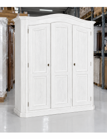 ARMADIO 3 PORTE SHABBY IN LEGNO SPAZZOLATO 181X63X217 (2205)