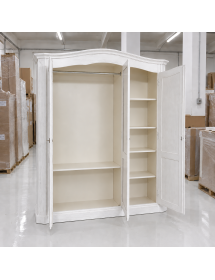 ARMADIO 3 PORTE SHABBY IN LEGNO SPAZZOLATO 181X63X217 (2205)