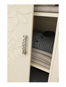 ARMADIO 2 ANTE SCORREVOLI IN LEGNO CON DECORO FOGLIA VARI COLORI L.280 P.64 H.250