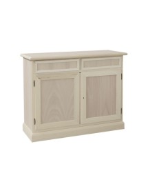 MOBILI 2G -  MADIA CREDENZA IN LEGNO GREZZA 2 ANTE 2 CASSETTI L.105 P.42 H.86