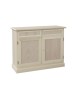 MOBILI 2G -  MADIA CREDENZA IN LEGNO GREZZA 2 ANTE 2 CASSETTI L.105 P.42 H.86