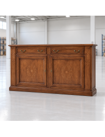 Soggiorno completo classico intagliato legno noce bassano
