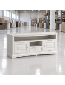 Mobile porta tv goccia classico legno bianco 170x46x69