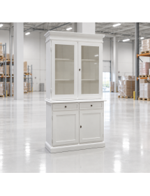 Soggiorno classico legno shabby chic bianco opaco