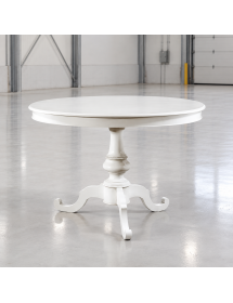 Soggiorno classico legno shabby chic bianco opaco