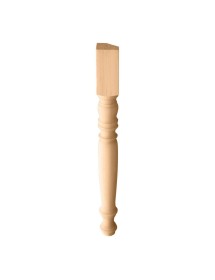 Tavolo Quadrato Allungabile in Legno Grezzo Grezzo 90x90 / 100x100