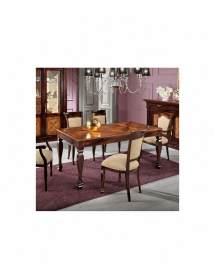 Soggiorno Classico Completo Legno intarsio bicolore shabby