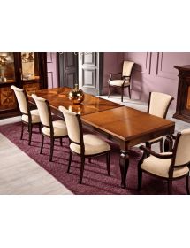 Soggiorno Classico Completo Legno intarsio bicolore shabby