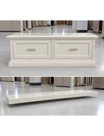 PARETE ATTREZZATA PORTA TV IN LEGNO LACCATO VARI COLORI L.128