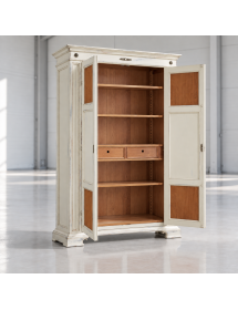 Armadio dispensa 2 porte Legno bicolore shabby 143x56x210