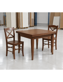 Set tavolo quadrato 80x80 90x90 100x100 allungabile con 4/6 sedie l...