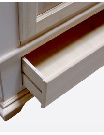 MOBILI 2G -  ARMADIO IN LEGNO 1 PORTA 1 CASSETTO GREZZO  L.96 P.56 H.196