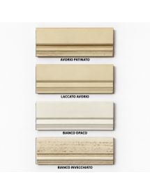 Cristalliera Classica 3 Porte in Legno - Decorata Vari Colori 156x42x205