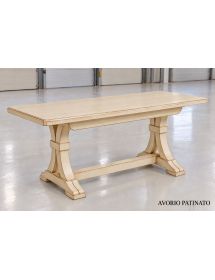 Tavolo fratino allungabile legno arte povera vari colori 160x85 180x85 180x100 (66)