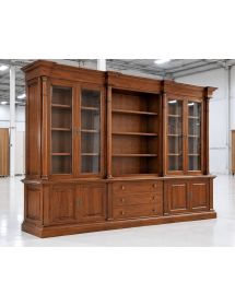 LIBRERIA STUDIO CLASSICA IN LEGNO BASSANO 306X56X240