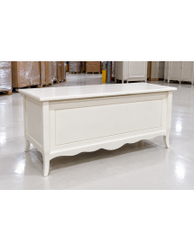 Cassapanca shabby chiara in legno 100x50x61