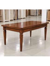 TAVOLO RETTANGOLARE ALLUNGABILE LEGNO TINTA NOCE 180/360X100