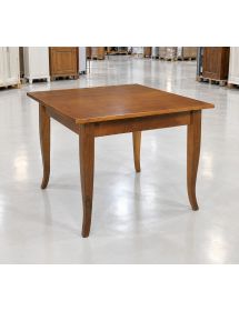 TAVOLO FISSO CLASSICO LEGNO TINTA NOCE (80X80) (238)