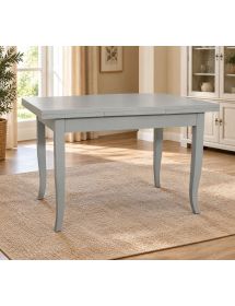 Tavolo rettangolare Allungabile Legno shabby grigio anticato 100x70 120x80 140x80 160x85