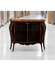 MADIA CREDENZA SHABBY LEGNO NERO/NATURALE l.120 p.54 h.94 (2146)