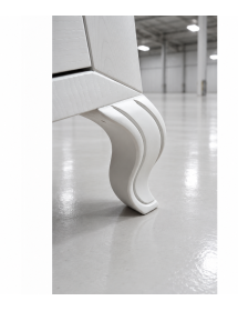 Cassettiera 4 cassetti legno frassino bianco decori intagliati 125x56x108