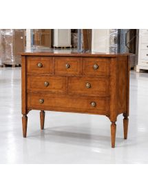 Cassettiera 6 cassetti Classica intarsio Legno bassano 100x40x87