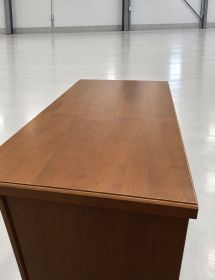 Cassettiera arte povera 8 cassetti in legno noce 66x40X129
