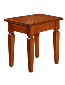 TAVOLINO IN LEGNO MASSELLO TINTA NOCE MISURA L.40 P.35 H.45