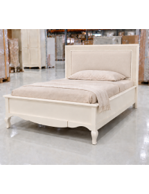 Letto una piazza e mezza Classico Legno Bianco shabby 140