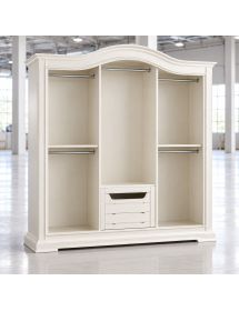 Camera da letto completa classica legno shabby chic bianco